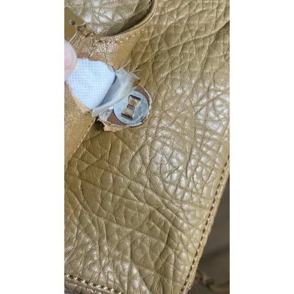 B12 Tory Burch Fleming Tan Leather Convertible Shoulder Bag - Picture 13 of 13